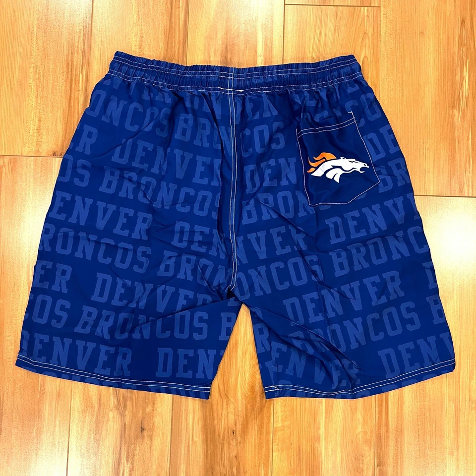 Denver Broncos NFL Fútbol Hombres Ropa Deportiva Secado Rápido Tabla Corta con Forro Foto 3 de 3
