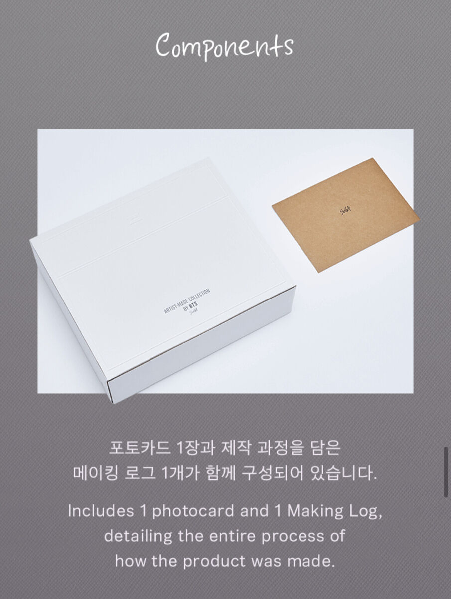 [BTS] - ARTIST-MADE COLLECTION BY BTS : SUGA BLACK NOTE & COVER SET  OFFICIAL MD