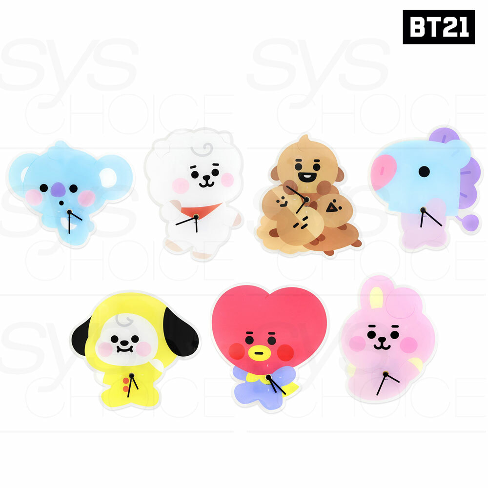 BTS BT21 Official Authentic Goods Baby Acrylic Wall Clock +