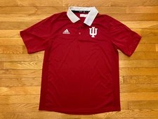Adidas Indiana Hoosiers Polo Shirt Climalite Men’s Sz Large EUC