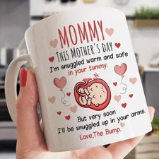 Mommy This Mother's Day,Baby's Sonogram Picture Mug, Mommy Happy 1st Mothers Day
