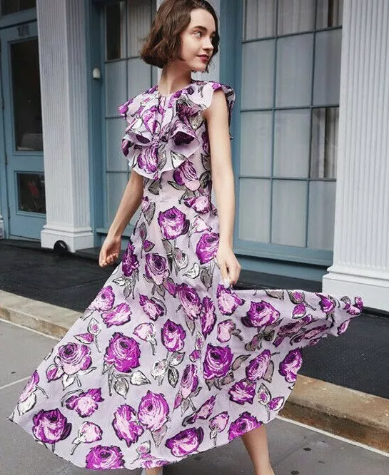 Lela rose purple best sale dress