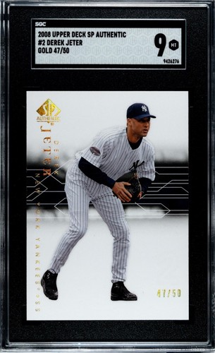 Derek Jeter [Gold] #2 2008 SP Authentic card