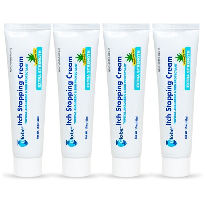 Globe Extra Strength Itch Stopping Anti-Itch Cream 1.5 oz  4 Pack