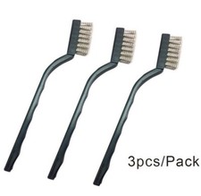 3pcs/set Dental Stainless Steel Small size Cleaning Brush for Instrument Burs