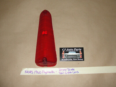 NOS/NORS 1960 PLYMOUTH FURY BELVEDERE SAVOY LEFT DRIVER SIDE TAIL LIGHT LENS
