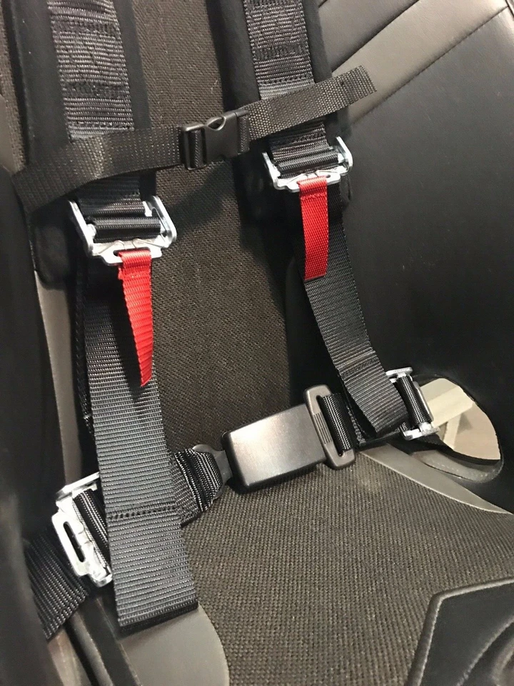 4 Point Harness (Pair) In Black for UTV's RZR Canam Honda Talon KRX YXZ - Image 4 of 4
