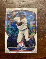 YOSY GALAN 2023 Bowman Chrome Mega Box 1st #BCP-221 Mojo Refractor RC