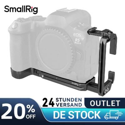 SmallRig L-Bracket for Canon for EOS R5 Mark II L-Shape Plate w/ 1/4''-20 Holes