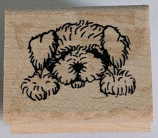 Wood/Rubber Stamp Puppy Dog Floppy Ear