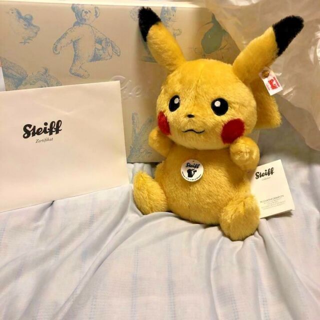 Good Smile Company Steiff Pokemon Pikachu 1000 Limited Plush Doll Japan 16 For Sale Online Ebay