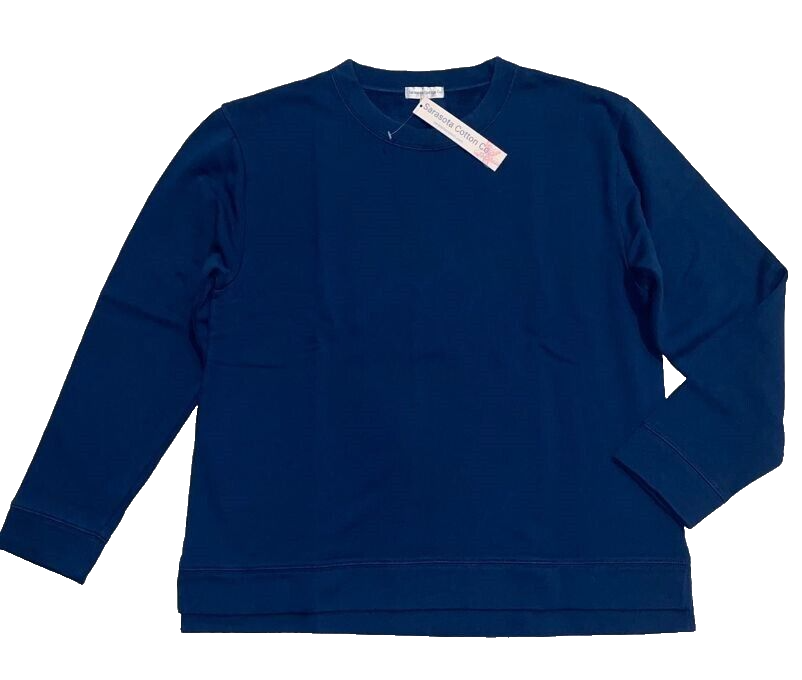 frey　ALWAYS SWEAT　NAVY Sarasota Cotton 3X Navy Blue Siesta Key French Pullover