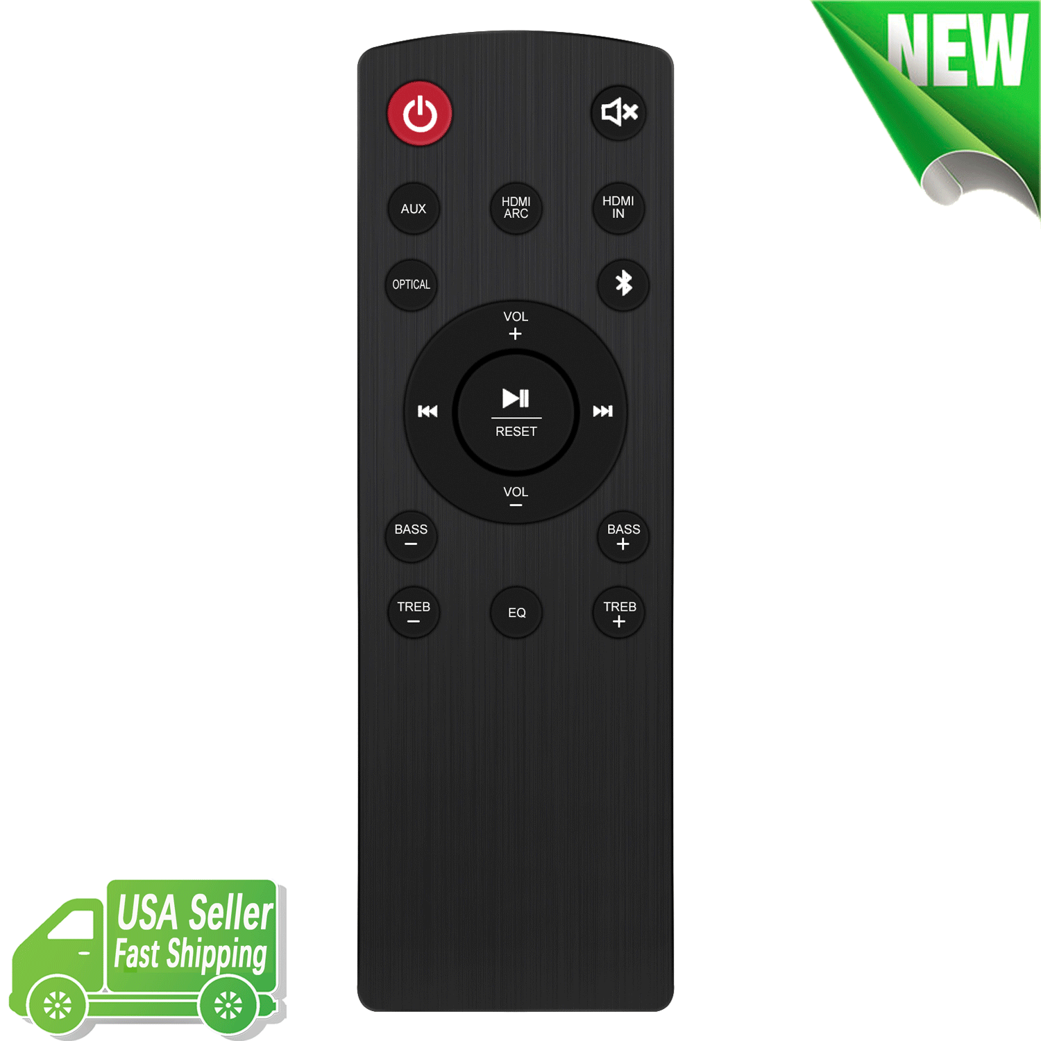 100015717 Replace Remote Control for ONN 36'' 5.1 Sound Bar 100008866 100027812