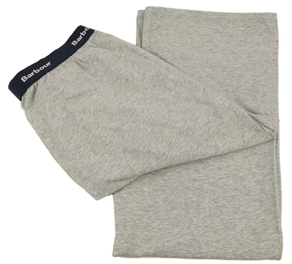 BARBOUR Men Light Gray Marl ABBOTT Cotton Stretch Lounge Pajama Pants XL NWT