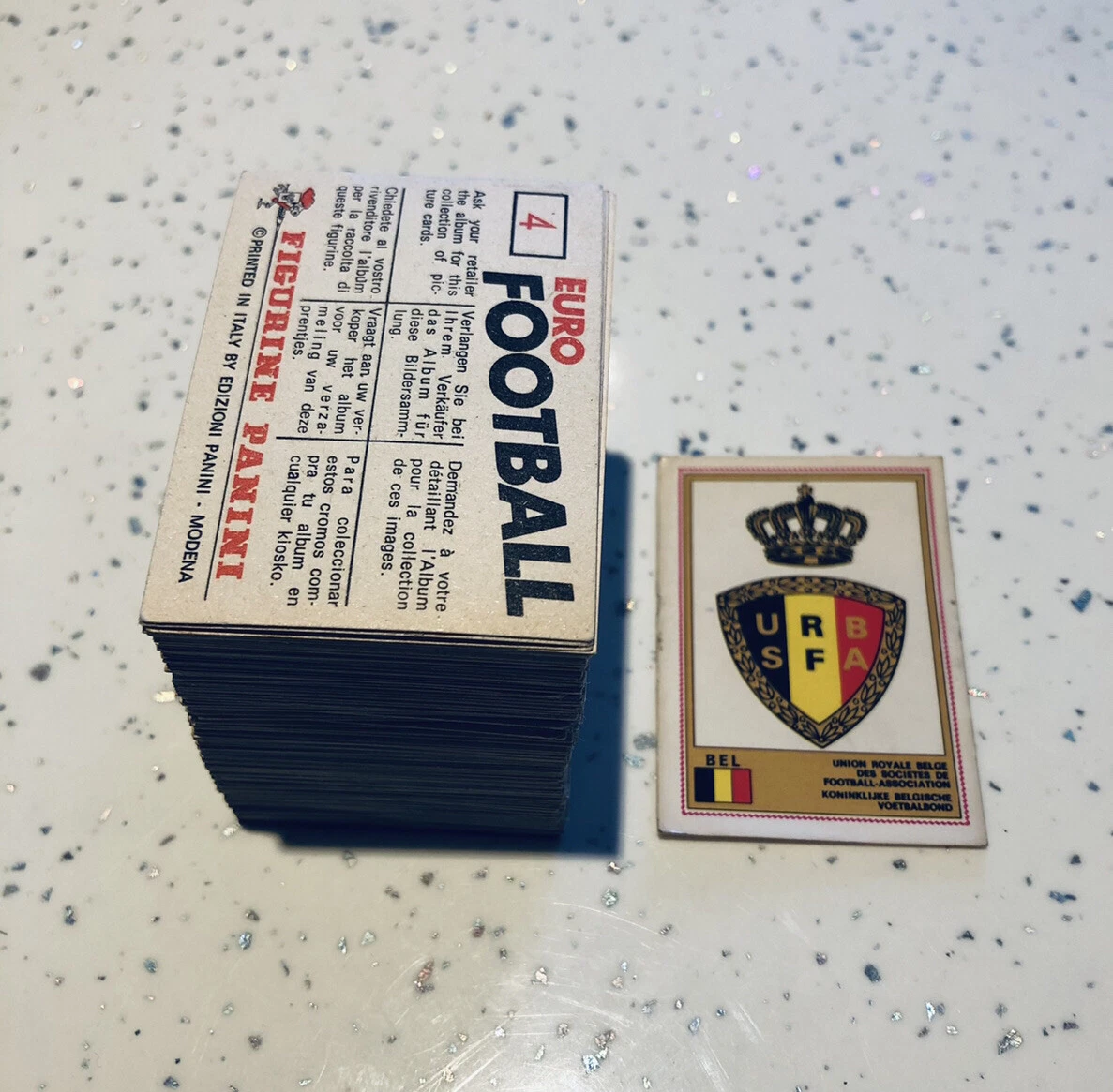 STICKER PANINI EURO FOOTBALL 76/77 LIEPZIG DEUTSCHLAND DDR # 59 ORIGINAL