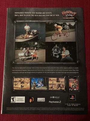 Ratchet Clank Xbox PlayStation 2 Video Game 2005 Print Ad - Great to Frame!