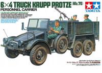 6X4 Truck Krupp Protze (Kfz.70) Carrier (German Mkgs) #35317 1/35 Tamiya