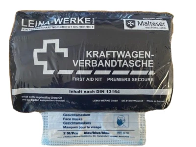 KFZ Verbandtasche Verbandkasten DIN 13164 Auto Leina MHD 2029 Maske Aktion