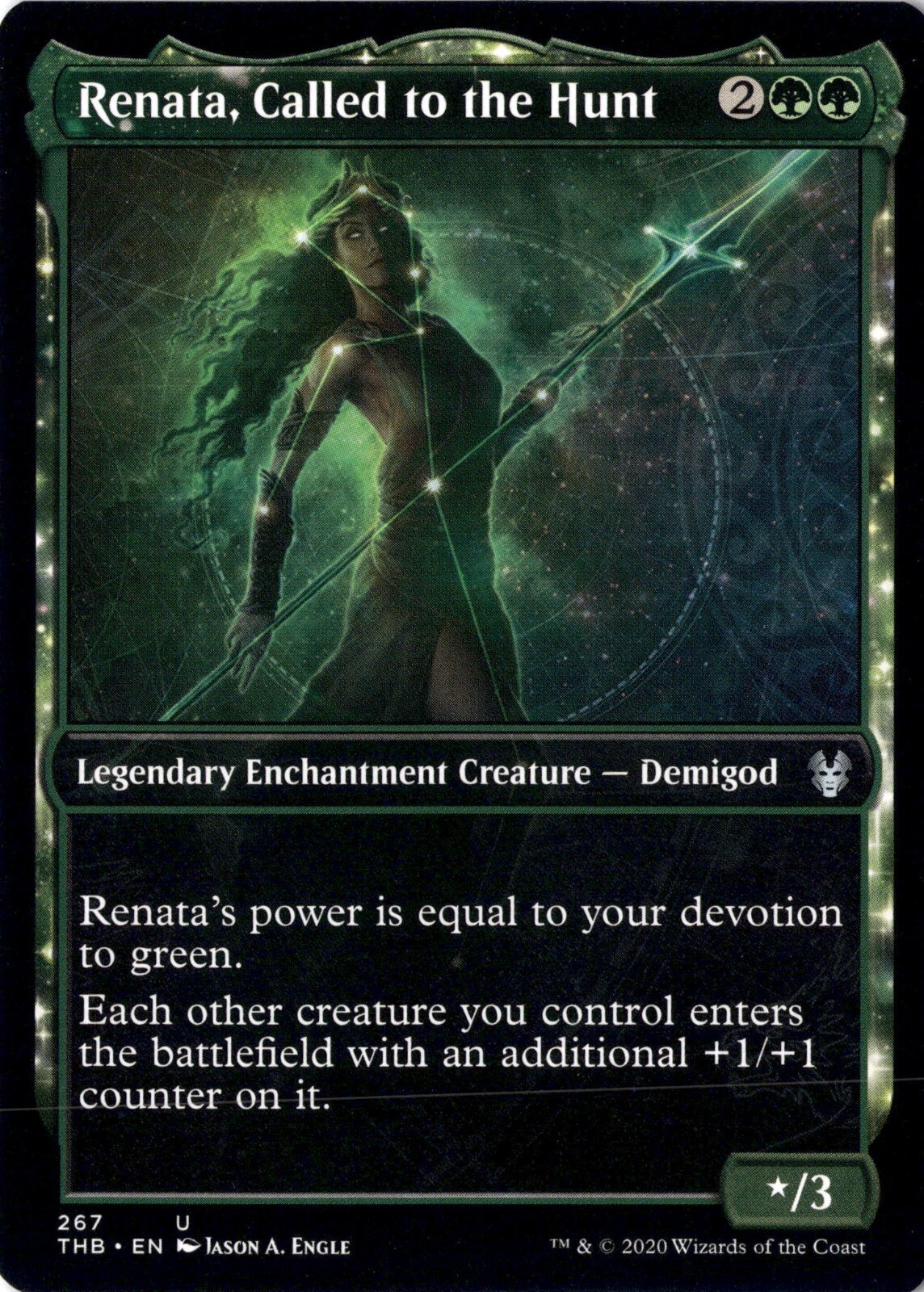 Renata Called To The Hunt NM/M* SHOWCASE Theros Beyond Death 267 mtg -UnltdCards