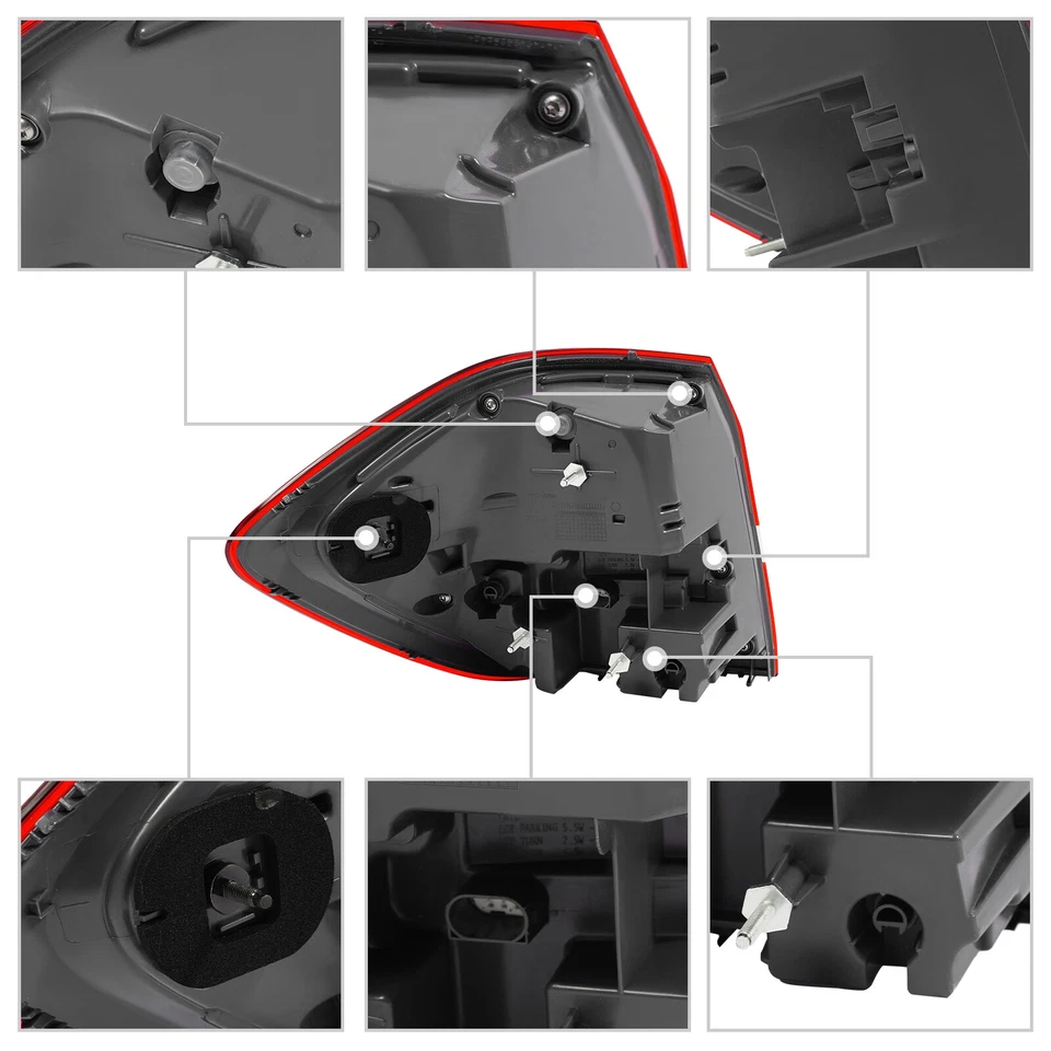 Right Side Outer Tail Light For Mercedes-Benz 17-19 GLS450 GLS550 GLS63 AMG X166 - Image 4 of 4