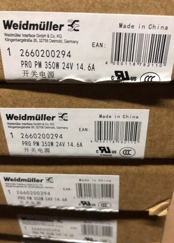 Nuovo Weidmuller 2660200294 PRO PM 350W 24V 14,6A Alimentatore in scatola Spedizione Veloce - Foto 2 di 3