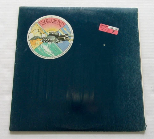 PINK FLOYD WISH YOU WERE HERE LP 1975 VINYL RECORD SHRINK WRAP/STICKER PC33453