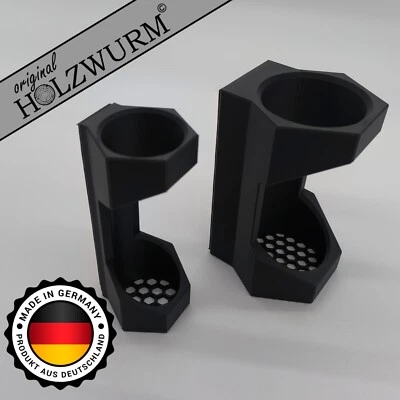HOLZWURM Schalldämpfer Halter mit Magnet für den Waffenschrank 45 mm/65mm