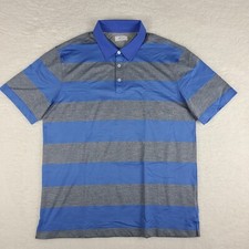 Adidas Adi Pure Polo Shirt Mens Medium Blue Gray Performance Short Sleeve