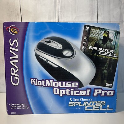 Pilotmouse NOS Kensington PilotMouse Pro and Tom Clancy´s Splinter Cell for PC ...