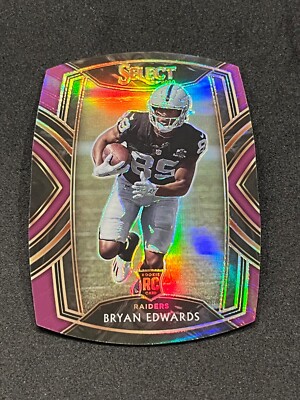 2020 Panini Select Bryan Edwards Rookie Club Level Purple Prizm Die-Cut #276