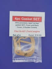 Aftermarket 4pc Gasket Set Fits Saito Fa-60 Twin Engine-nip Aftermarket 4pc Gasket Set Fits Saito Fa-60 Twin Engine-nip