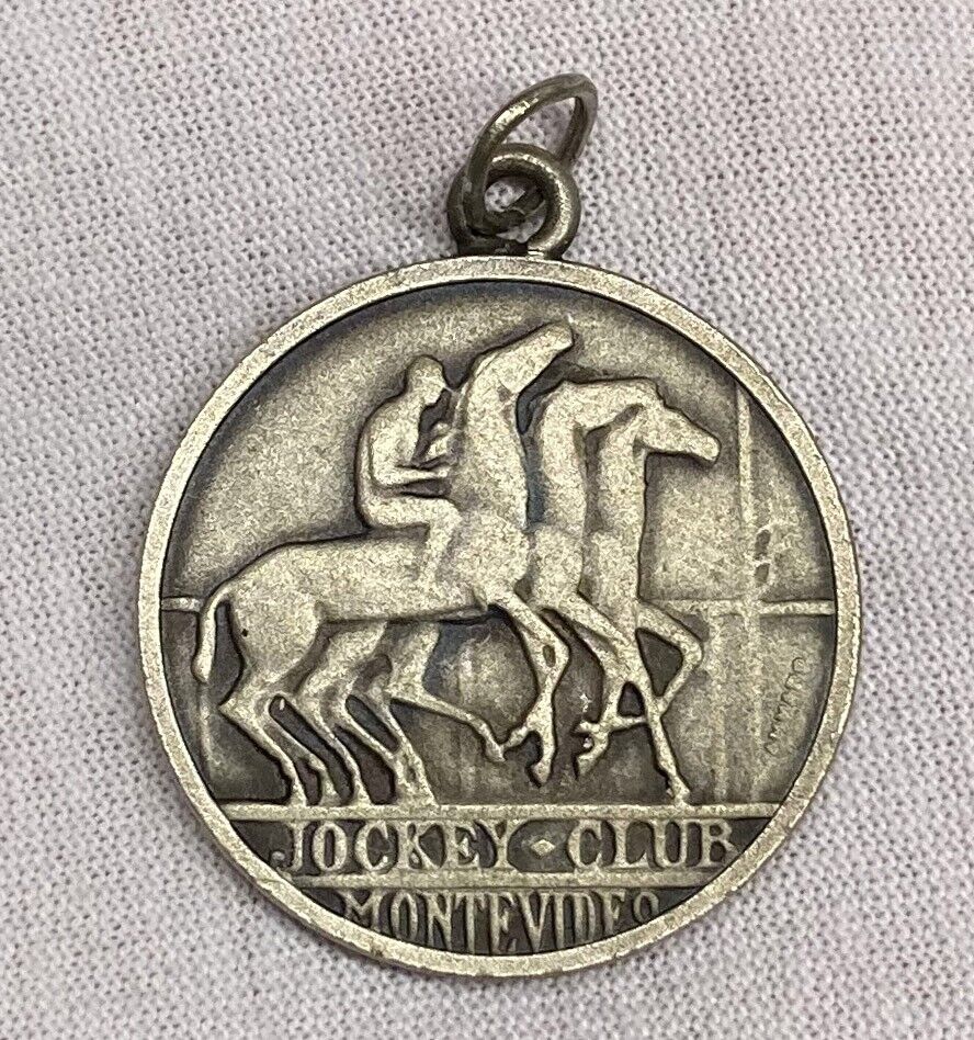 URUGUAY 1980 "JOCKEY CLUB MONTEVIDEO" HORSE RACING TURF DESIGN,  MEMBER MEDAL