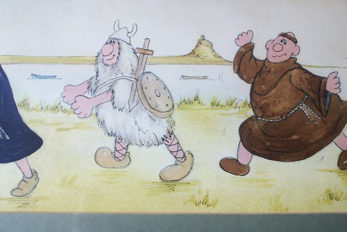 Framed Comic Cartoon Enhanced Print from Watercolour Signed S Wilson 36 x 21cm - Picture 6 of 10