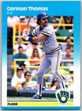 ⚾ 1987 Fleer #359 Gorman Thomas Milwaukee Brewers