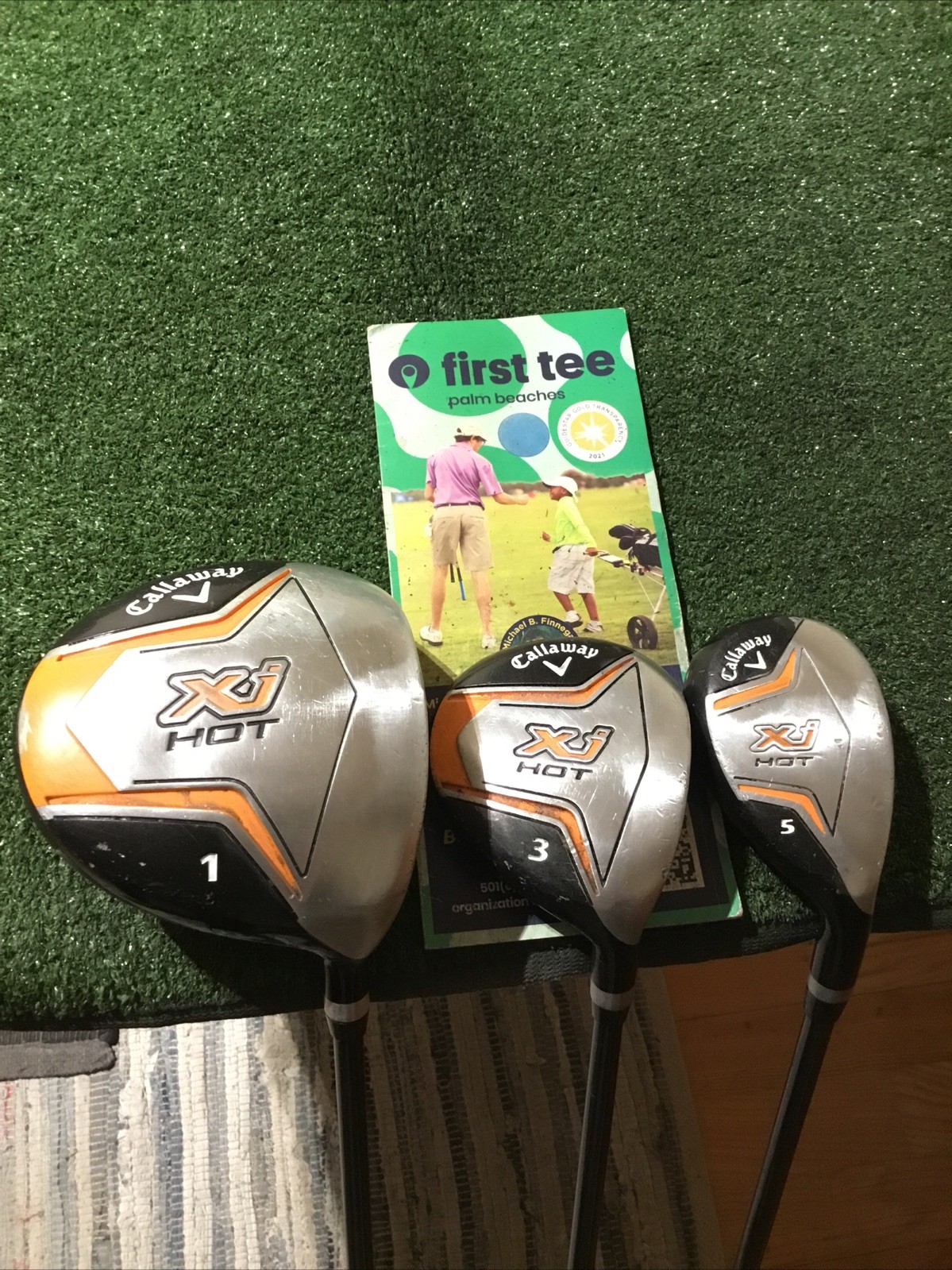 Callaway Juniors XJ Hot Set (Driver, 3 Wood, 5 Hybrid) J-Reg