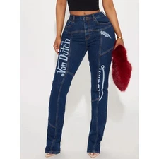 Von Dutch Seamed Bootcut Jeans Dark Wash Size 11