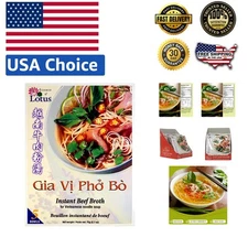 12-Pack Instant Beef Pho Soup Mix - Vietnamese Broth for Quick, Delicious Meals