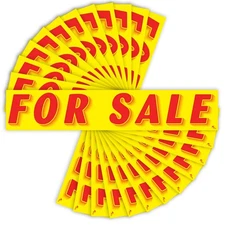 Versa-Tags for Sale Windshield Stickers 12 Pack Dealership Advertising Sticker