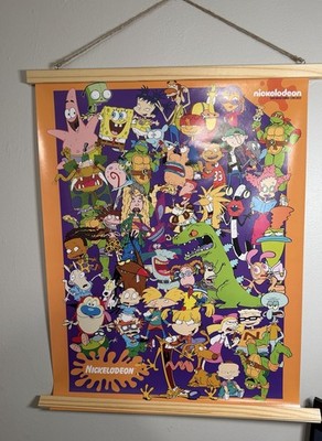 SDCC 2023 Exclusive NICKELODEON 18x24 Poster Rugrats SpongeBob Ninja Turtles Rem