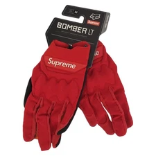 Supreme Fox Racing Racing Bomber LT Gloves gloves Red Black Black Nylon
