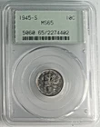 1945-S 10C Mercury Dime MS65 PCGS Certified