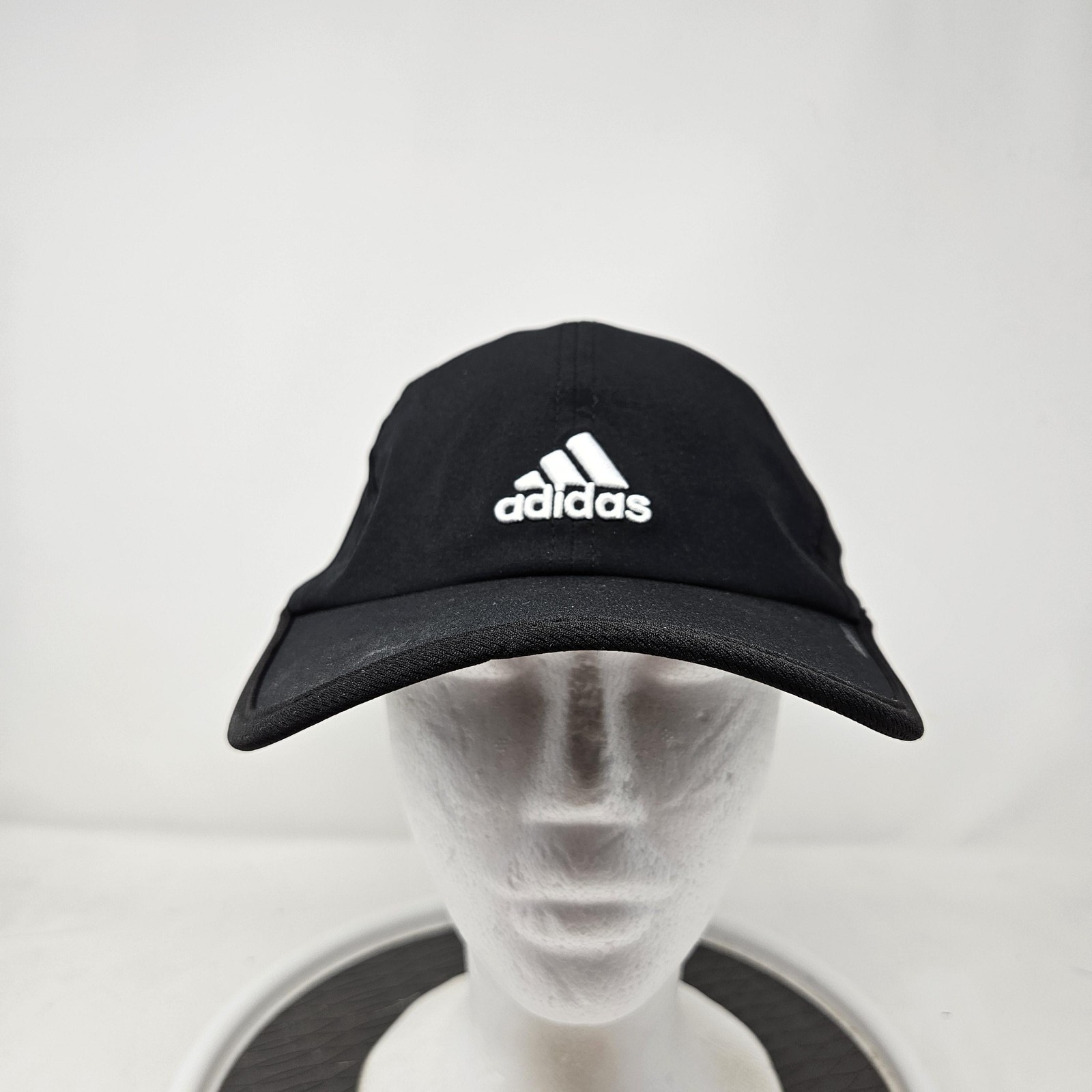 Adidas Hat Cap Strap Back Black Adizero Climacool Running Athletic Mens Mesh