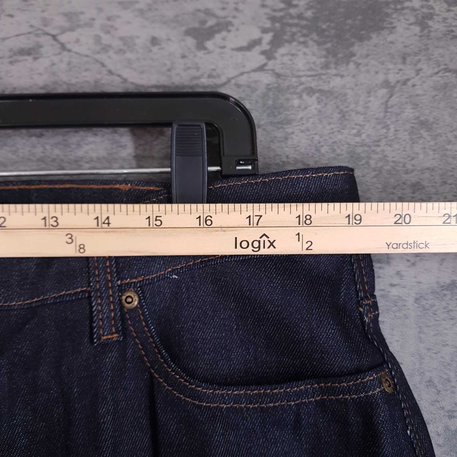 LEE Selvedge Dark Raw Denim Blue Jeans Mens 38x34 Regular Straight Red Line