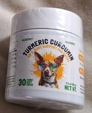 Turmeric Curcumin Hip Joint Dogs Supplement Anti-Inflammatory Support 30 chews