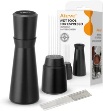Aieve WDT Tool Espresso, Metal Distribution with 10 x 0.4mm Black-Metal 