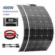 400W Flexible Solar Panel Kit 12V for Caravan Boat Camper Van Shed Home Marine