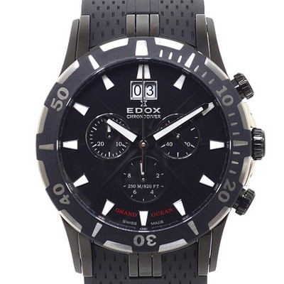 EDOX Grand Ocean Chronodiver 10022 37N NIN Men�fs Watch Unused SS