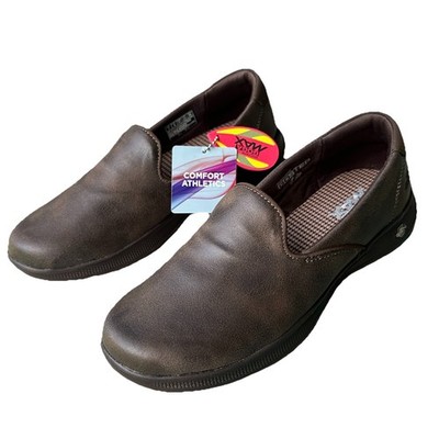 Skechers Goga Max Go Step Lite Gen 5 Slip-On Athletic Shoes Size 7 Brown New