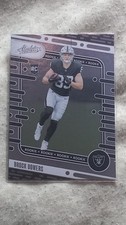 Brock Bowers 2024 Absolute Base Rookie Card RC #113 Raiders Has Blue Line Issue