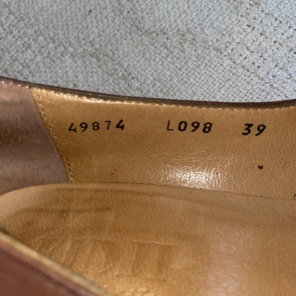 Zapatos de vestir Fidji para mujer talla 39 EE. UU. 8 M cuero negro marrón comodidad para salir Foto 3 de 4